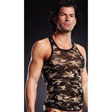 Майка з камуфляжним принтом кольору хакі Blue line Tank Camouflage розміри S M