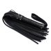 Флоггер БДСМ из комбинированной кожи черного цвета Flirty COMBO Leather Флоггер БДСМ из комбинированной кожи черного цвета Flirty COMBO Leather