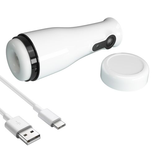 Автоматичний мастурбатор із ротацією білий LYBAILE PRETTY LOVE Sabrina Power Rotation Masturbator