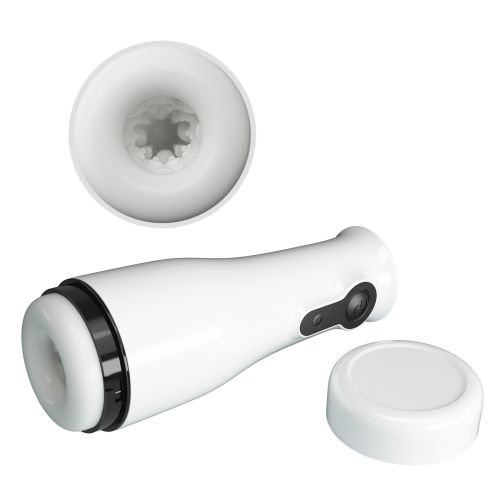 Автоматичний мастурбатор із ротацією білий LYBAILE PRETTY LOVE Sabrina Power Rotation Masturbator