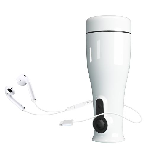 Автоматичний мастурбатор із ротацією білий LYBAILE PRETTY LOVE Sabrina Power Rotation Masturbator