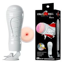 Мастурбатор Анус CRAZY BULL Flora білий