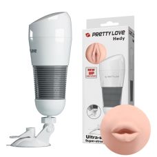 Мастурбатор рот з вібрацією на тілесний присосці LYBAILE Pretty Love Hedy