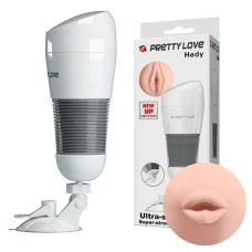 Мастурбатор ротик із вібрацією тілесного кольору PRETTY LOVE Hedy