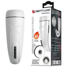 Автоматичний преміум мастурбатор з вібрацією та функціями пам'яті та підігріву білого кольору Lybaile Pretty Love Marissa