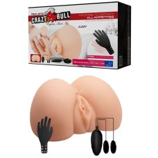 Мастурбатор вагина и анус с двойной вибрацией CRAZY BULL Judy Vibrating