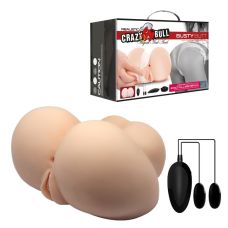 Мастурбатор вагина-анус с вибрацией Realistic Crazy Bull BM-009141Z-1