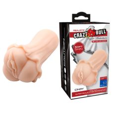 Реалистичная вагина - мастурбатор для мужчин телесная CRAZY BULL - Cindy
