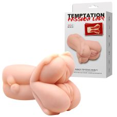 Мастурбатор вагіну подвійна тілесного кольору Lybaile BAILE Temptation Passion Lady