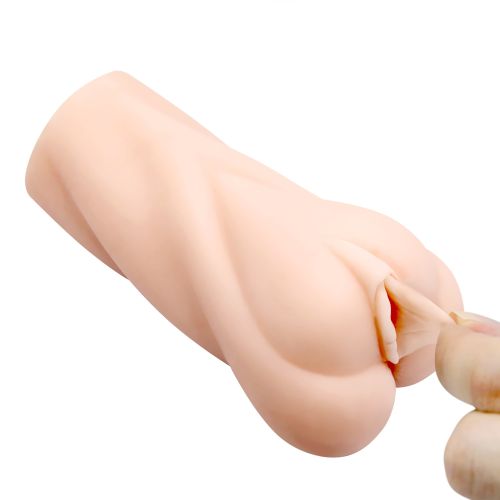 Мастурбатор Вагіна з технологією вироблення лубриканту тілесного кольору Lybaile Crazy Bull Realistic Masturbator