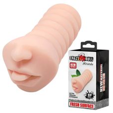 Мастурбатор ротик з язичком тілесний CRAZY BULL-Miranda