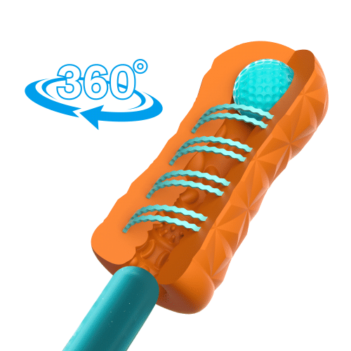 Мастурбатор для чоловіків зі спіраллю та стимулюючою кулькою всередині помаранчевого кольору Lybaile Pretty Love Victoria CHENEY