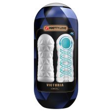 Мастурбатор нереалистичный для мужчин белый Lybaile PRETTY LOVE Victoria 