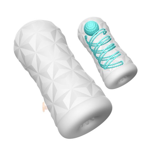 Мастурбатор нереалистичный для мужчин белый Lybaile PRETTY LOVE Victoria 