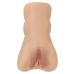 Мастурбатор з двома входами Анус і вагіна тілесного кольору Lybaile Crazy Bull Caroline soft skin