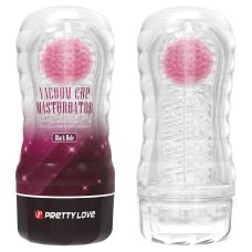 Мастурбатор в колбе прозрачный с розовым шариком LYBAILE PRETTY LOVE Planet 