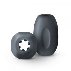 Мастурбатор открытый с рельефом для мужчин серого цвета Boners Handjob Stroker