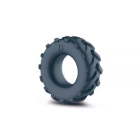 Эрекционное кольцо на пенис в форме шины серого цвета Boners Tire Cock Ring