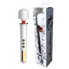 Вибромассажер Ванд в форме микрофона белого цвета Boss series Massager Super Powerful