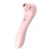 Двосторонній вакуумний вібратор для стимуляції клітора рожевого кольору Boss Series