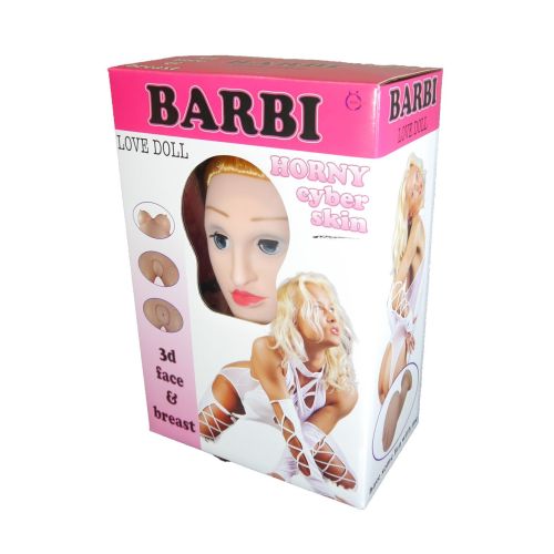 Надувная секс кукла с вставкой из киберкожи и вибростимуляцией BARBI- 3D