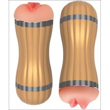 Мастурбатор вагіна та ротик з вібростимуляцією та звуковим супроводом тілесного кольору з BOSS of TOYS Boss Series Bevis
