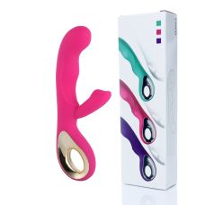 Вибратор-кролик для стимуляции клитора и точки розовый из силикона Джи Boss Series