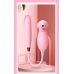 Подвійний вібратор із вакуумною стимуляцією клітора рожевого кольору Boss series Elva Dual Purpose