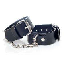 Наручники БДСМ из искусственной кожи черного цвета Fetish Boss Series 