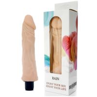 Вибратор реалистичный телесного цвета из киберкожи BOSS Cyberskin - RAIN
