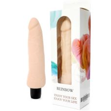 Вибратор реалистичный телесного цвета из киберкожи BOSS Cyberskin - RAINBOW