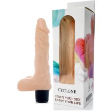 Реалистичный вибратор из киберкожи телесного цвета BOSS Cyberskin - CYCLONE