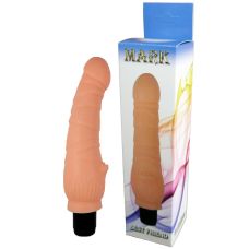 Вібратор реалістичний тілесного кольору з кібершкіри BOSS Cyberskin-MARK