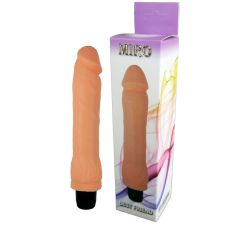 Вібратор реалістичний тілесного кольору з кібершкіри BOSS Cyberskin-MIRO