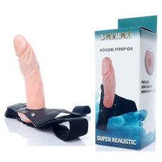 Порожнистий реалістичний страпон для чоловіків з еластичними підтяжками тілесний BOSS Damian Hollow