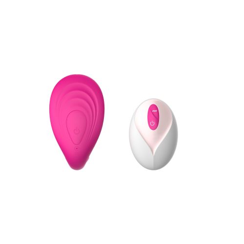 Вибратор 3в1 вагинальный с анальным и клиторальным стимулятором и функцией подогрева с пультом ДУ розового цвета Boys of Toys Remote wearable vibrator 