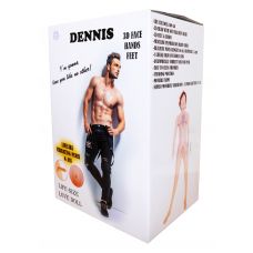 Надувная секс кукла DENNIS 3D с вставкой из киберкожи и вибростимуляцией BOSS