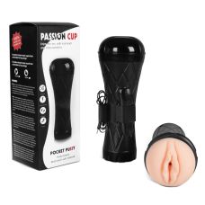 Вагина мастурбатор для пениса телесная с вибрацией киберкожа Boss Series Latarka