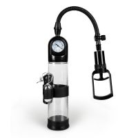 Вакуумна помпа для збільшення члена з вібрацією Powerpump MASTER Vibrating Black & Clear