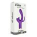 Вібратор з анальним та кліторальним стимулятором фіолетовий Boys of Toys Patty