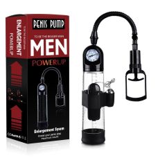Вакуумная помпа для члена с вибрацией прозрачного цвета Boss Series Powerpump Master Vibrating