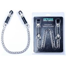 Зажимы для сосков на серебристой цепочке BOSS of TOYS Fetish Boss Series №12