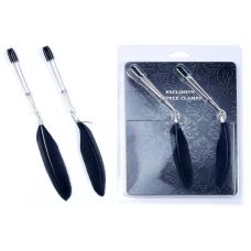 Зажимы для сосков БДСМ с металлическими цепочками и перышками Boss of toys Fetish Boss Series №14