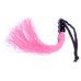 Флогер силіконовий рожевого кольору з чорною кулястою ручкою BOSS of TOYS Fetish Boss Series Whip 10