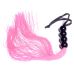 Флогер силиконовый розового цвета с черной шарообразной ручкой BOSS of TOYS Fetish Boss Series Whip 14