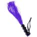 Флогер силіконовий фіолетового кольору з чорною кулястою ручкою BOSS of TOYS Fetish Boss Series Whip 14