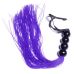 Флогер силіконовий фіолетового кольору з чорною кулястою ручкою BOSS of TOYS Fetish Boss Series Whip 14
