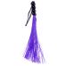 Флогер силіконовий фіолетового кольору з чорною кулястою ручкою BOSS of TOYS Fetish Boss Series Whip 14