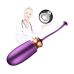 Виброяйцо с подогревом и пультом ДУ силиконовый фиолетовый Vibrating Love EGG USB