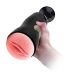 Автоматический мастурбатор вагина и ротик на присоске с вибрацией телесного цвета BOSS of TOYS Vibrating Masturbation Cup 